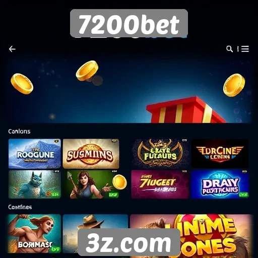 Comparação de jogos disponíveis na 7200bet